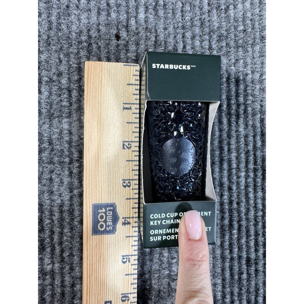 Starbucks Original Cold Cup Ornament‎ Key Chain Black 2024 Coffee & Tea Theme - Picture 5 of 5
